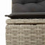 Havesofa Sæt 7 stk. Lysegrå polyrattan