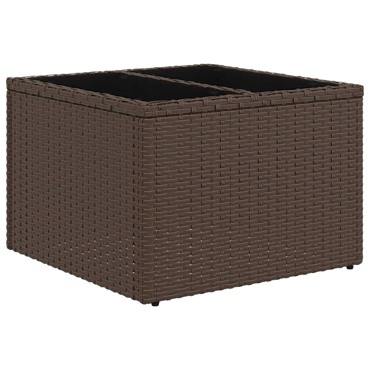 Havesofa Sæt 5 pcs 4-Seater Brun og cremefarvet polyrattan
