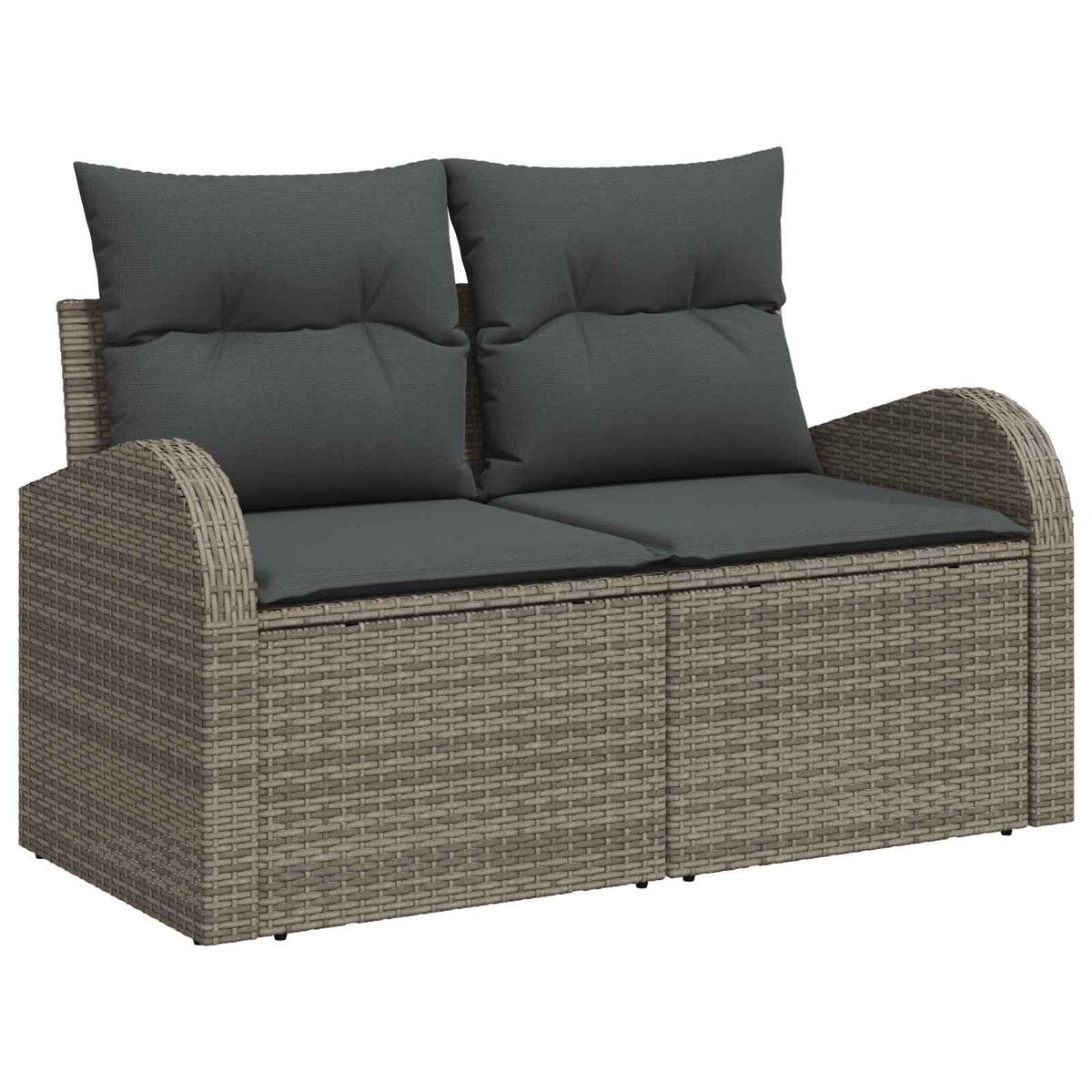 Havesofa Sæt 5 pcs 4-Seater Grå polyrattan