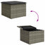 Sofa Sæt 6 stk. Grå polyrattan