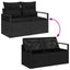 Sofa Sæt 8 stk. Sort polyrattan
