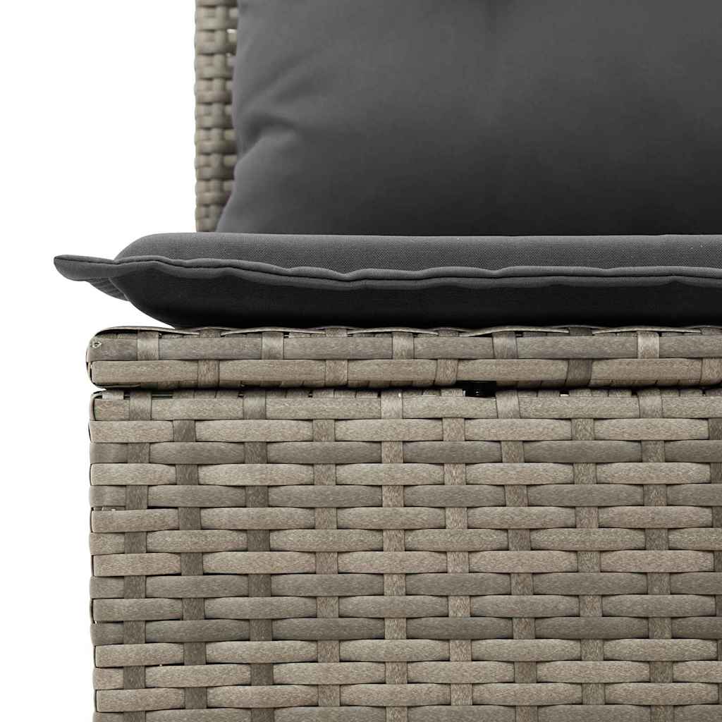 Havesofa Sæt 6 stk. Grå polyrattan