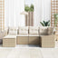 Have Spisebordssæt 6 stk. Beige og creme