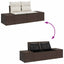 Havesofa Sæt 8 stk. Brun og Creme polyrattan