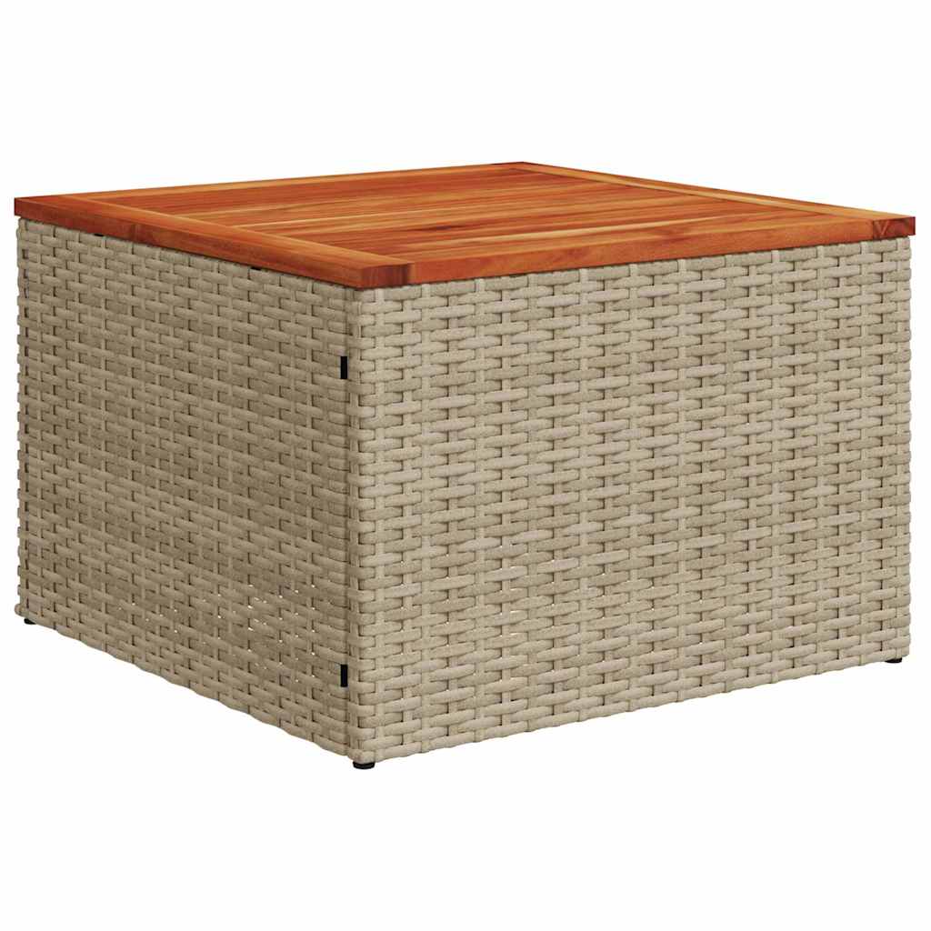 Havesofa Sæt 5 stk. Beige og lys grå polyrattan