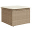 Havesofa Sæt 7 stk. 6-Antal sæder Beige og creme Polyrattan