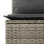 Havesofa Sæt 9 stk. 8-Antal sæder Grå Polyrattan