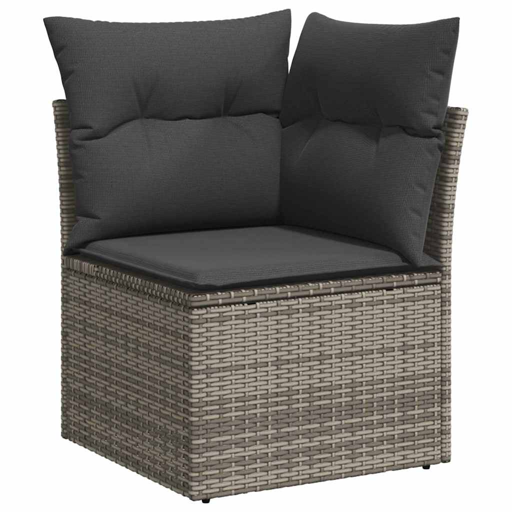 Havesofa Sæt 9 stk. 8-Antal sæder Grå Polyrattan