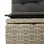 Sofa Sæt 6 stk. Lysegrå polyrattan