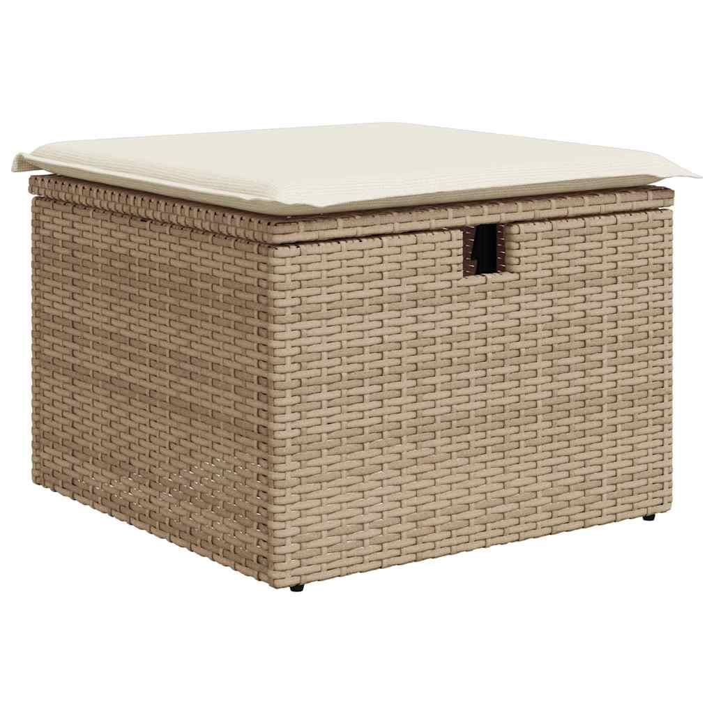 Sofa Sæt 5 stk. Beige polyrattan