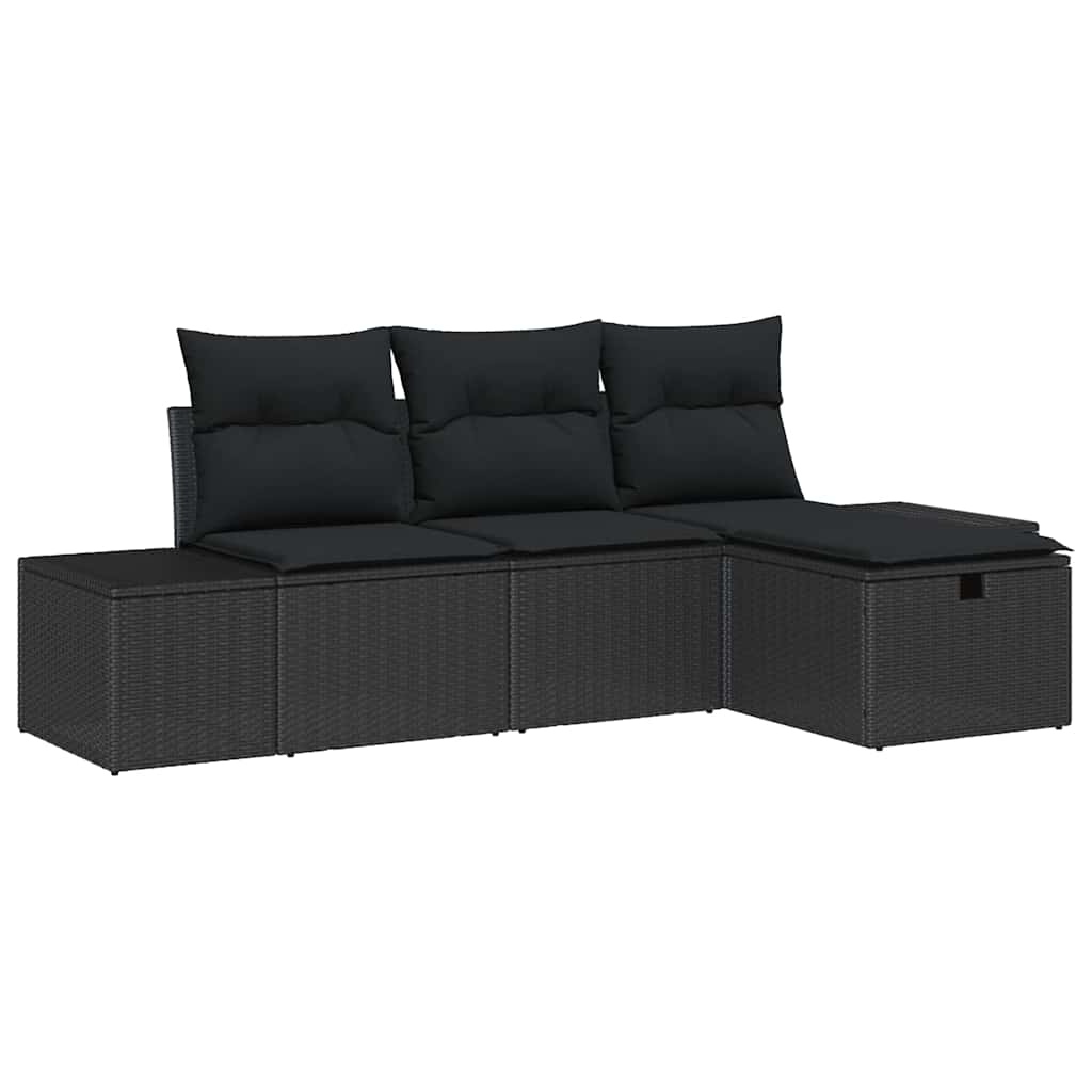 Havesofa Sæt 4 stk. polyrattan