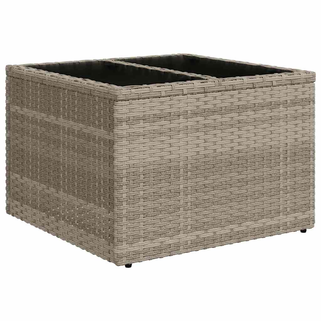 Havesofa Sæt 7 stk. Lysegrå polyrattan