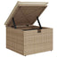 Havesofa Sæt 7 stk. Beige polyrattan