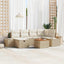 Havesofa Sæt 7 stk. Beige polyrattan