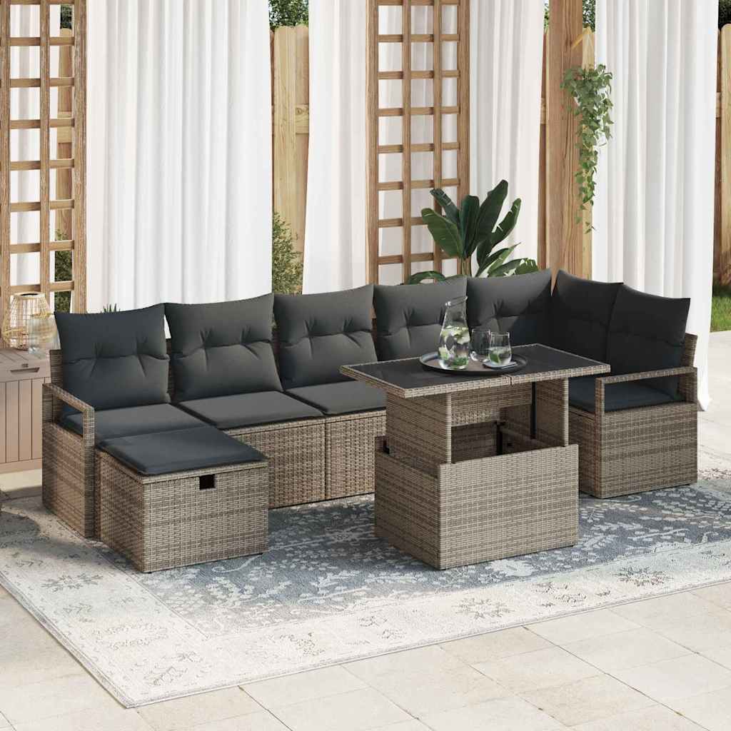 Havesofa Sæt 8 stk. polyrattan