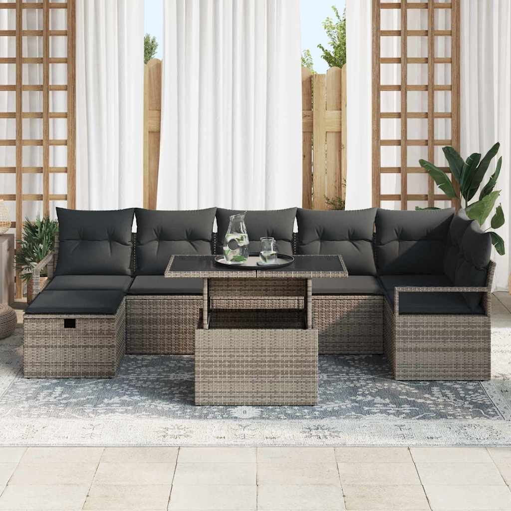 Havesofa Sæt 8 stk. polyrattan