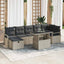 Havesofa Sæt 8 stk. polyrattan
