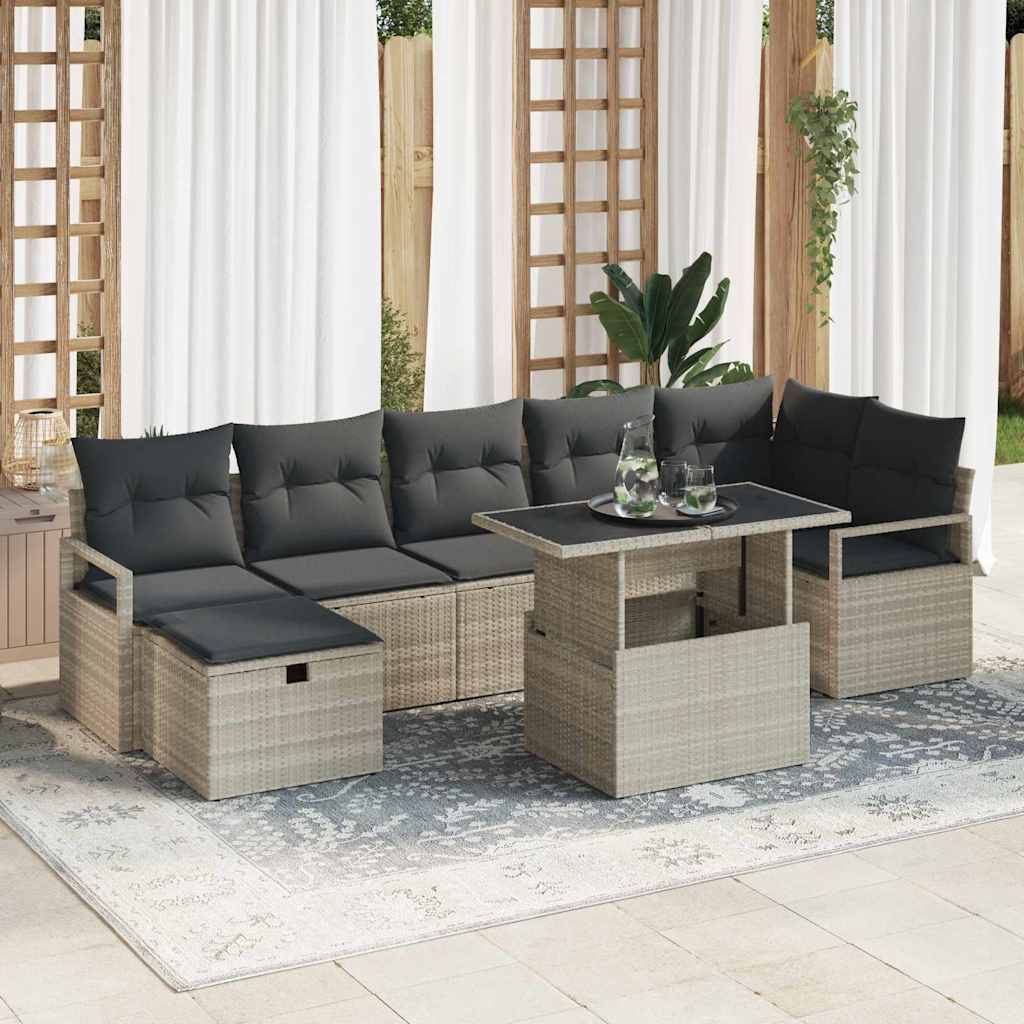 Havesofa Sæt 8 stk. polyrattan