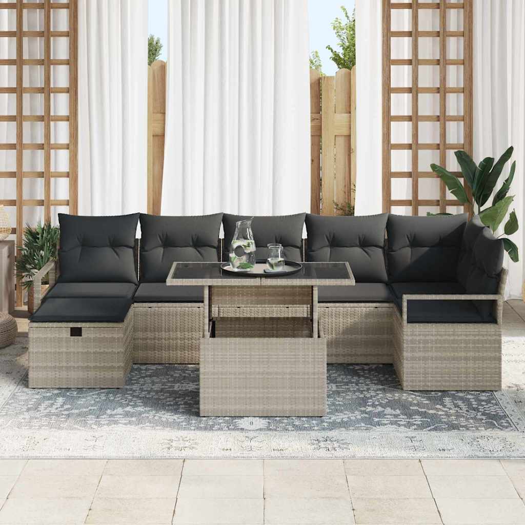 Havesofa Sæt 8 stk. polyrattan