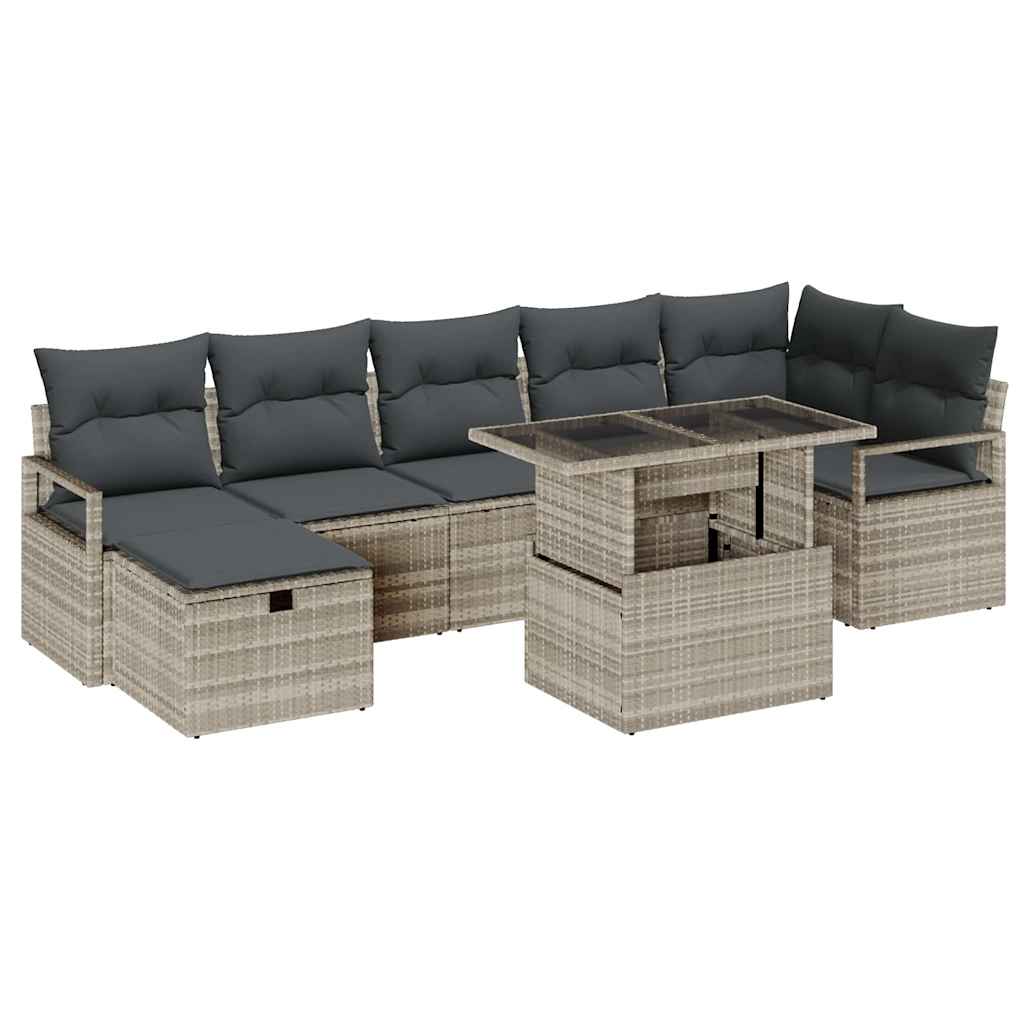 Havesofa Sæt 8 stk. polyrattan