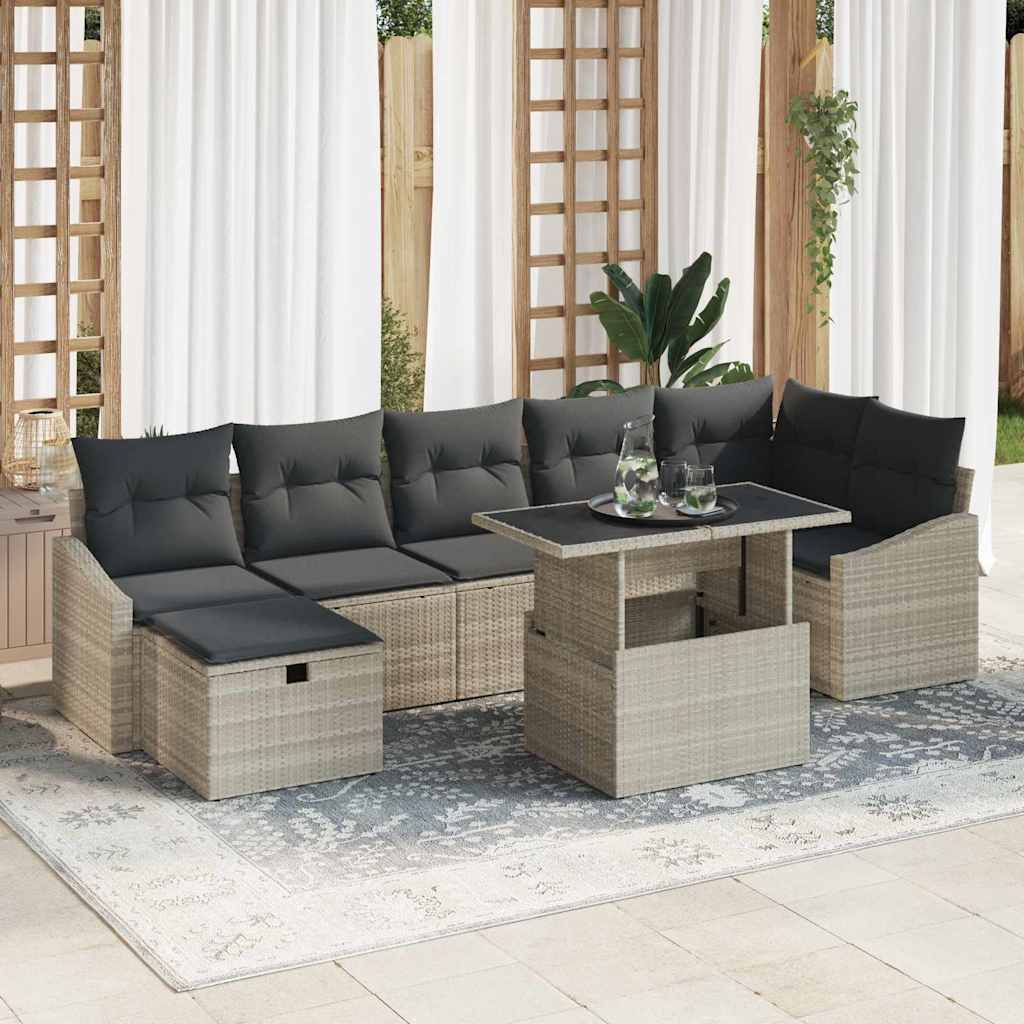 Havesofa Sæt 8 stk. polyrattan