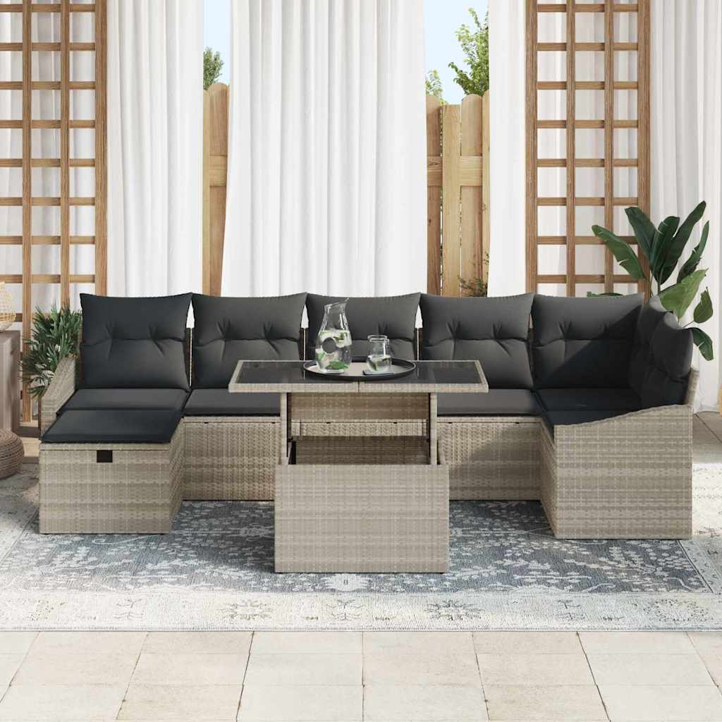Havesofa Sæt 8 stk. polyrattan