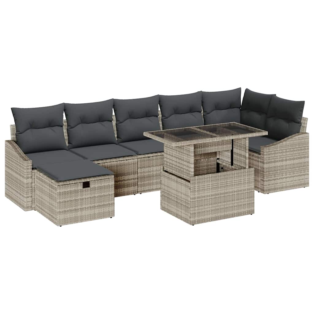 Havesofa Sæt 8 stk. polyrattan
