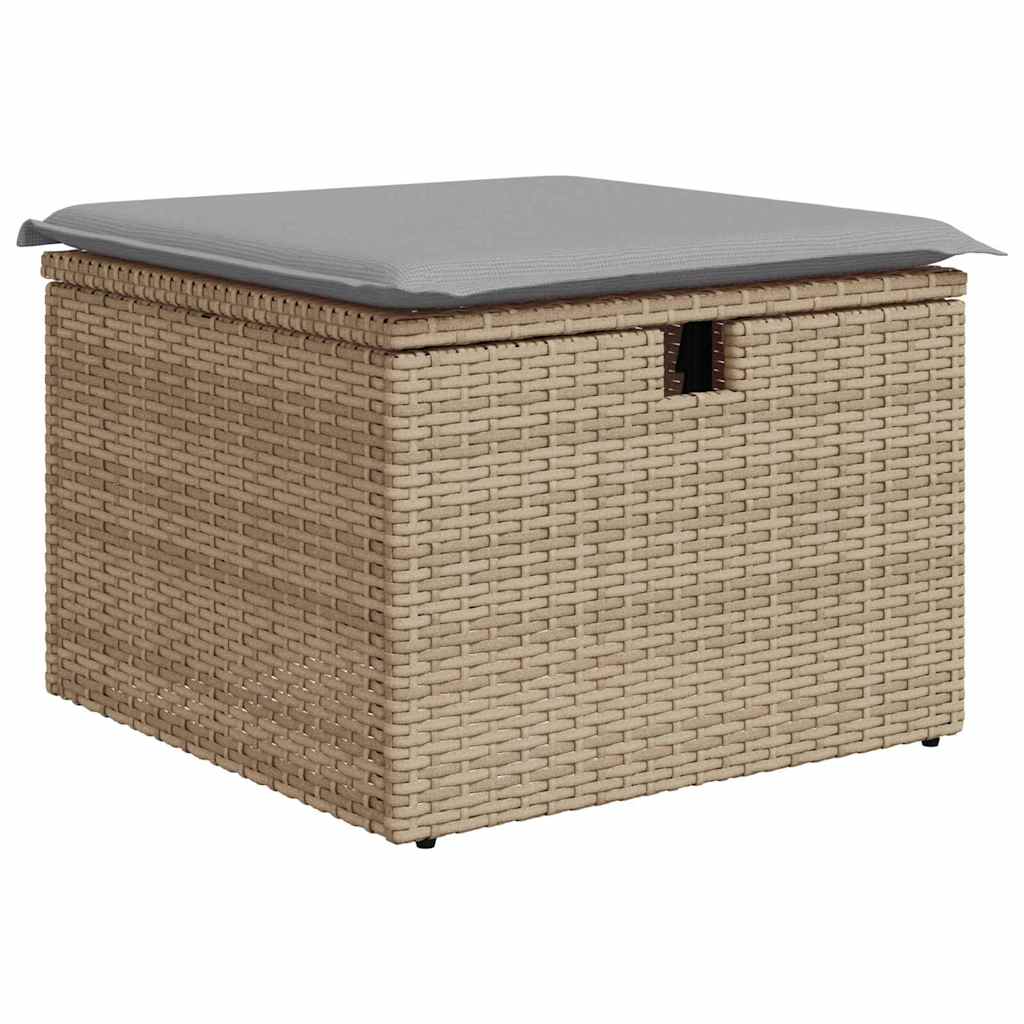 Havesofa Sæt 6 stk. Poly rattan