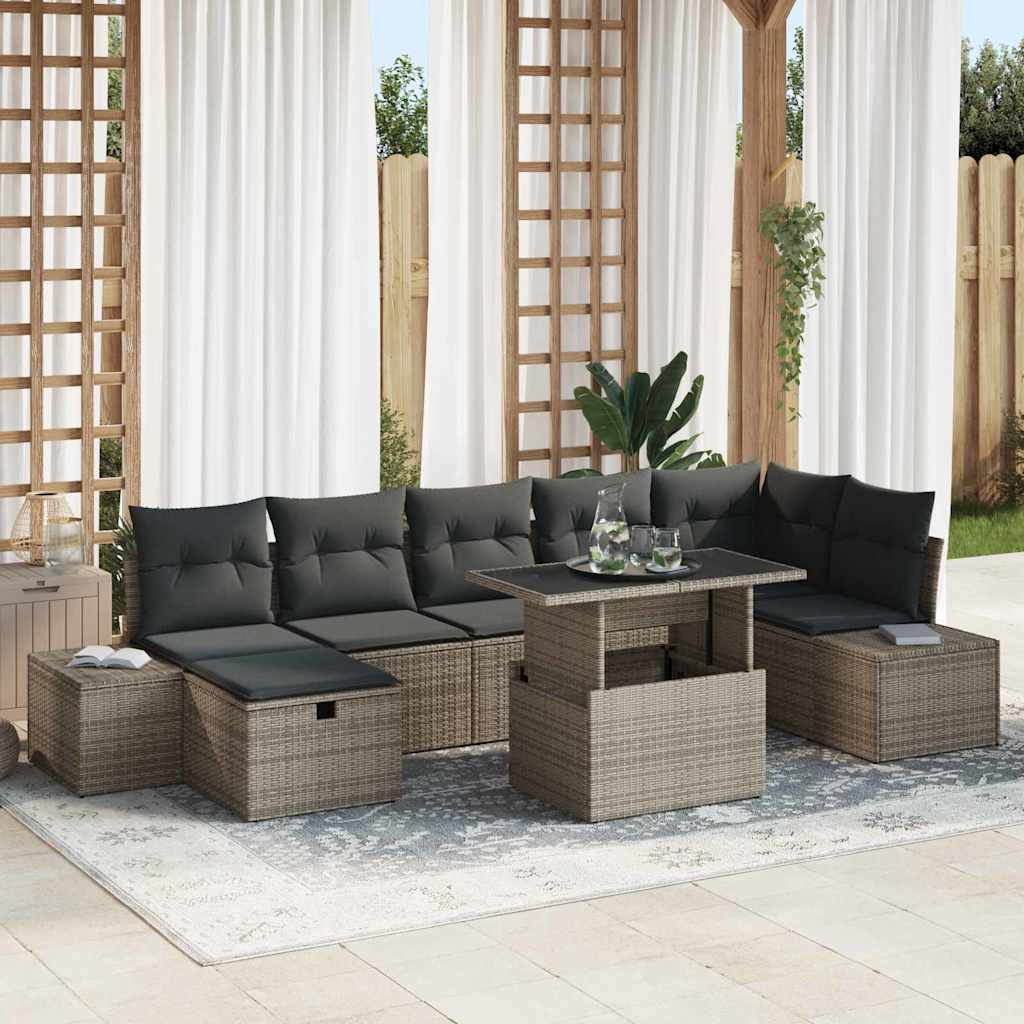 Havesofa Sæt 8 stk. polyrattan