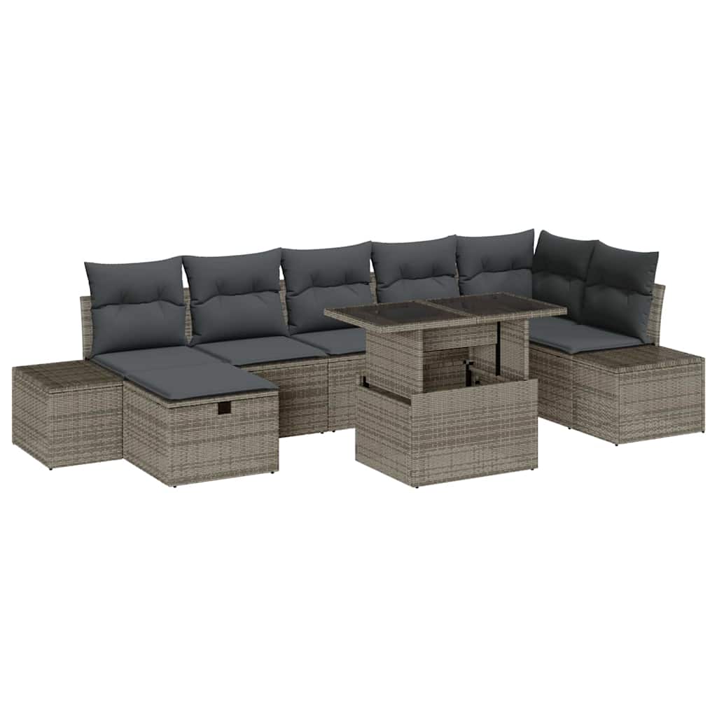 Havesofa Sæt 8 stk. polyrattan