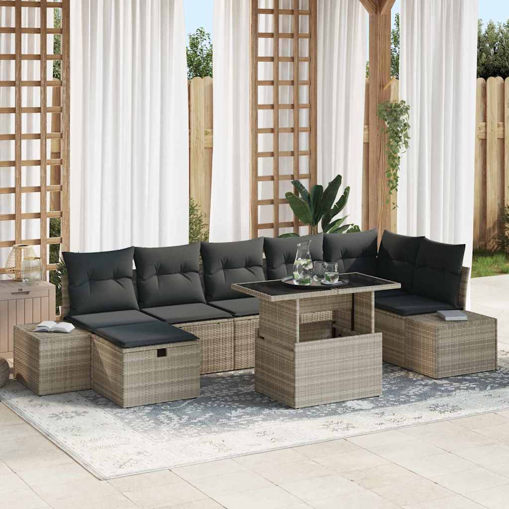Havesofa Sæt 8 stk. polyrattan