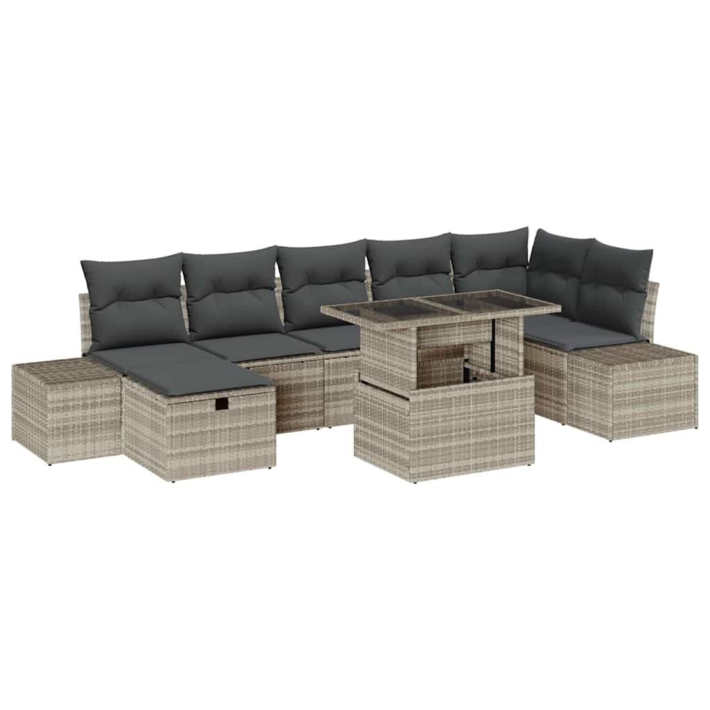 Havesofa Sæt 8 stk. polyrattan