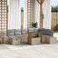 Havesofa Sæt 11 stk. polyrattan