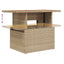 Havesofa Sæt 6 stk. Beige polyrattan