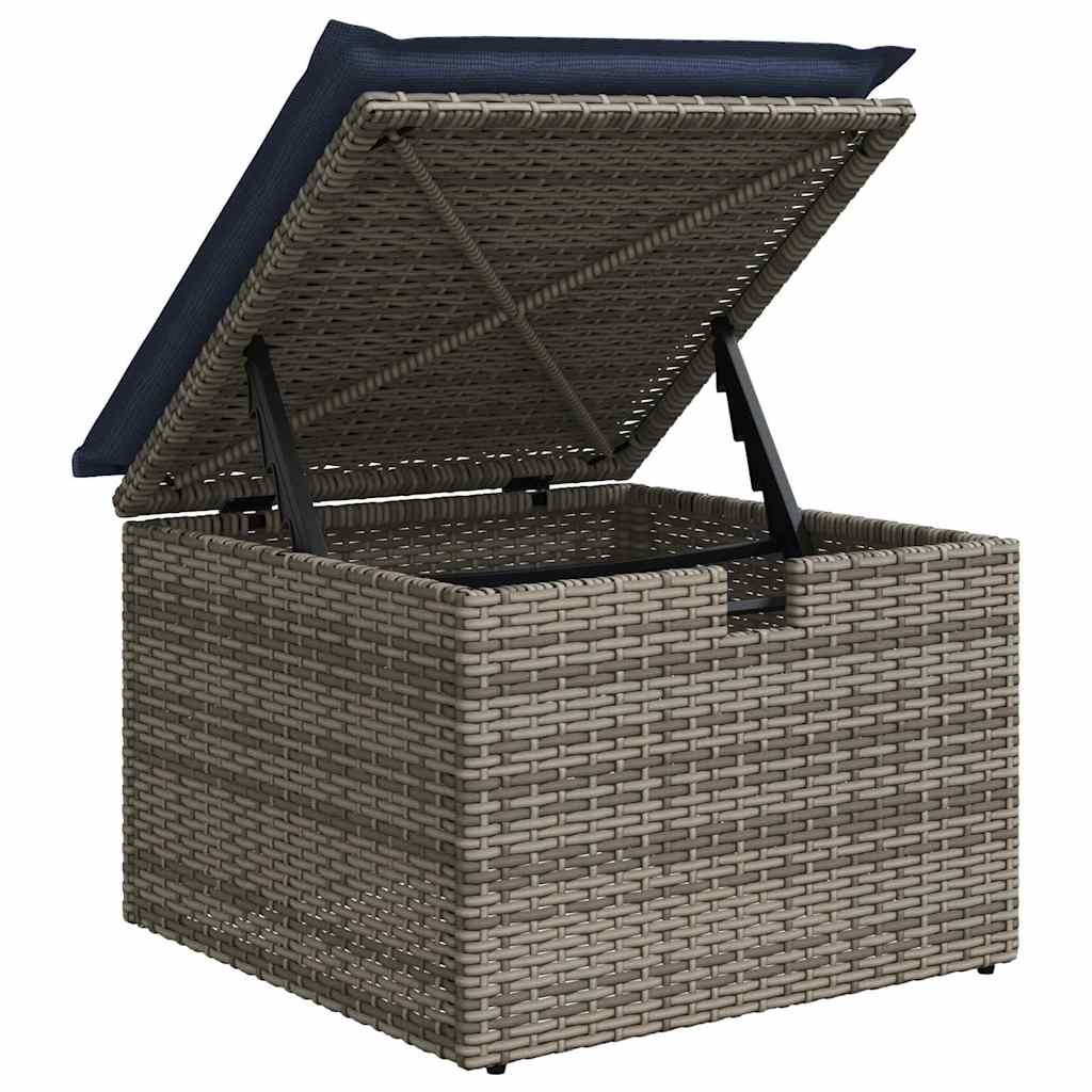 Havesofa Sæt 6 stk. Grå polyrattan