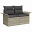 Havesofa Sæt 5 stk. Poly rattan