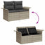Havesofa Sæt 6 stk. Poly rattan