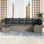 Havesofa Sæt 7 stk. Poly rattan