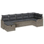 Havesofa Sæt 7 stk. Poly rattan