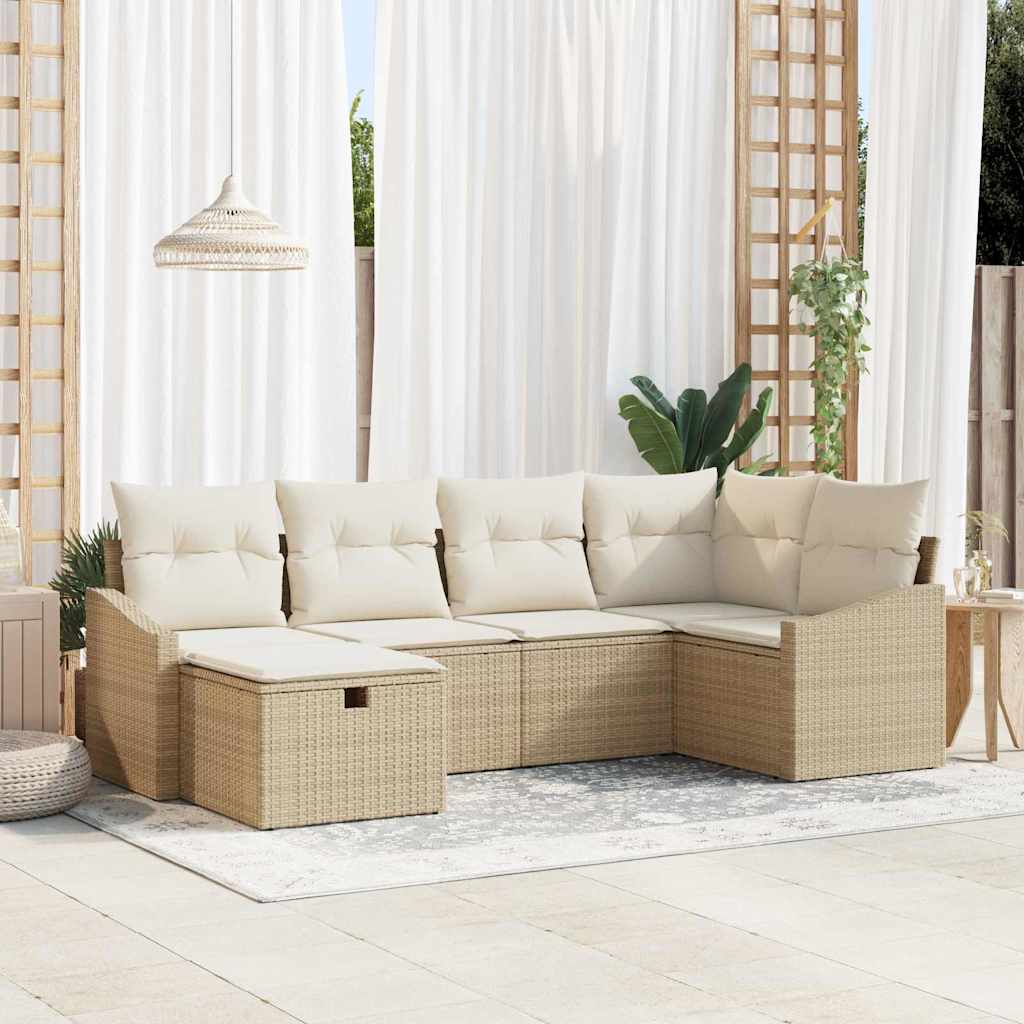 Sofa Sæt 7 stk. polyrattan