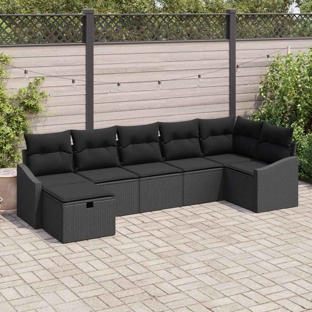 Sofa Sæt 7 stk. polyrattan