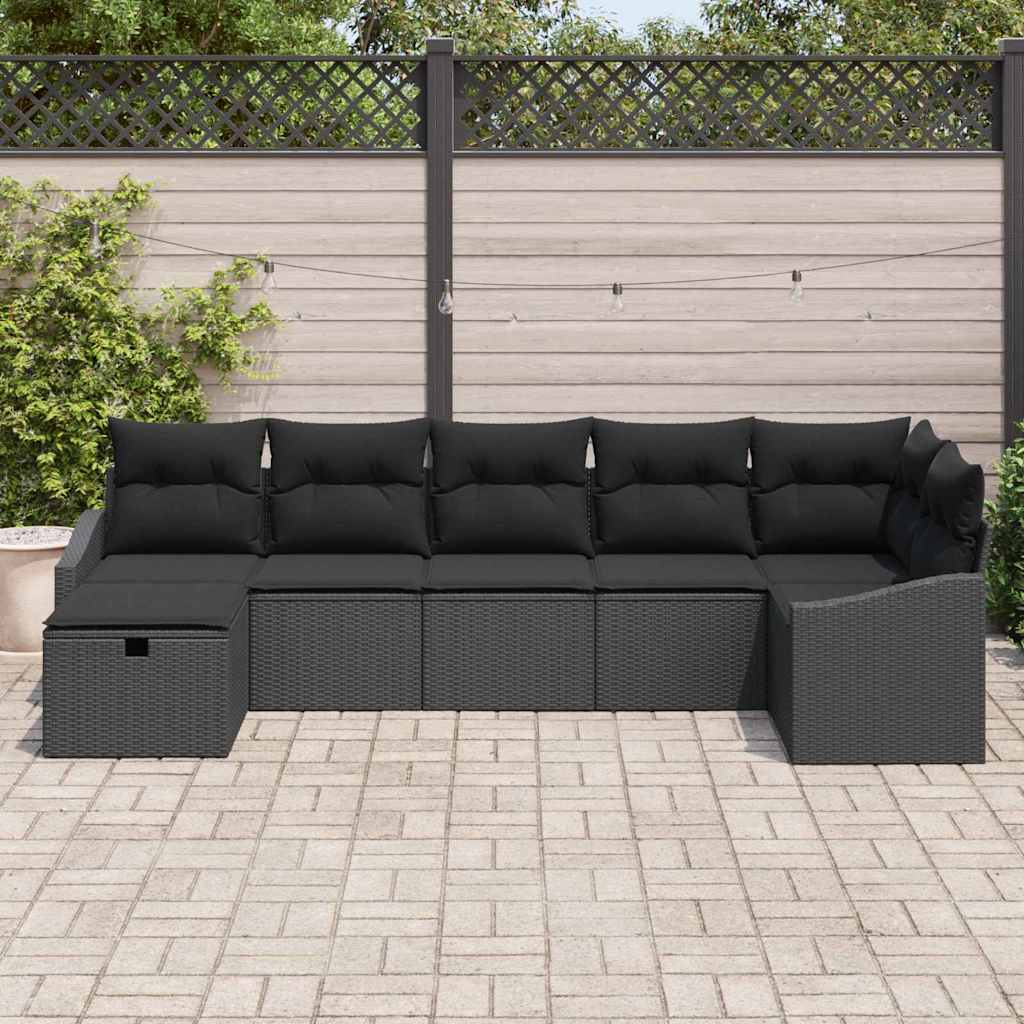 Sofa Sæt 7 stk. polyrattan