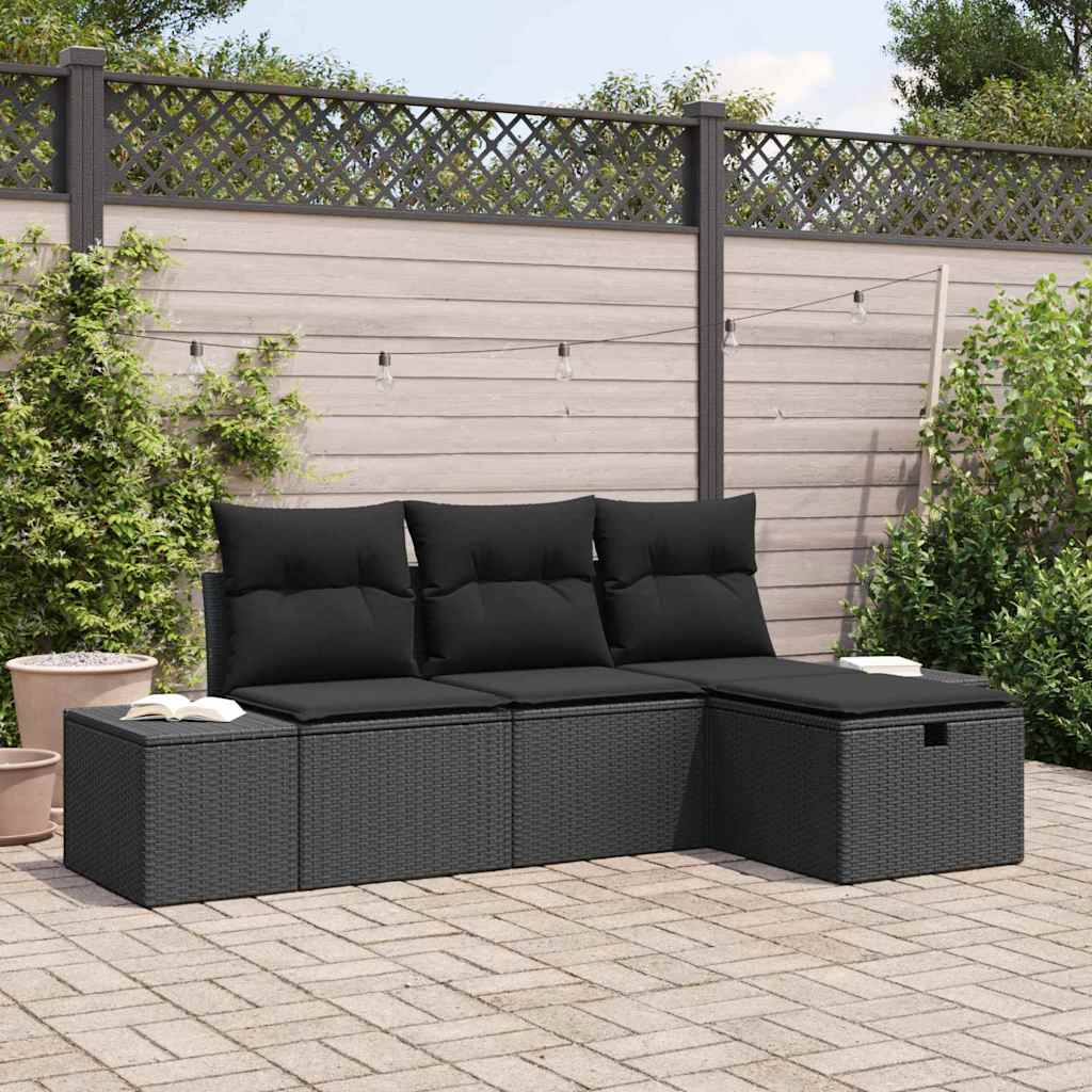 Sofa Sæt 4 stk. polyrattan