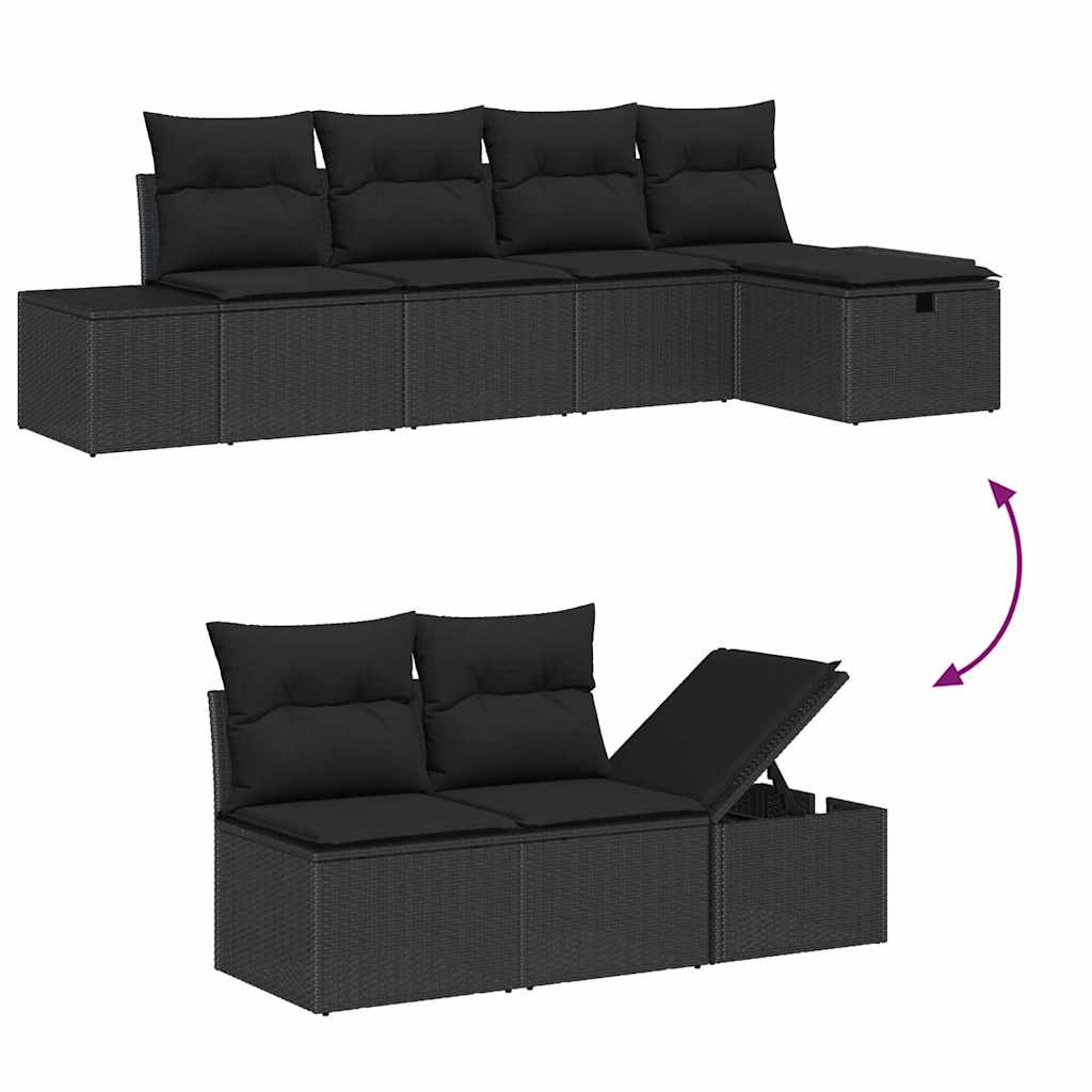 Sofa Sæt 5 stk. polyrattan
