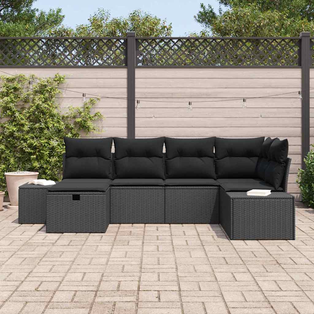 Sofa Sæt 6 stk. polyrattan