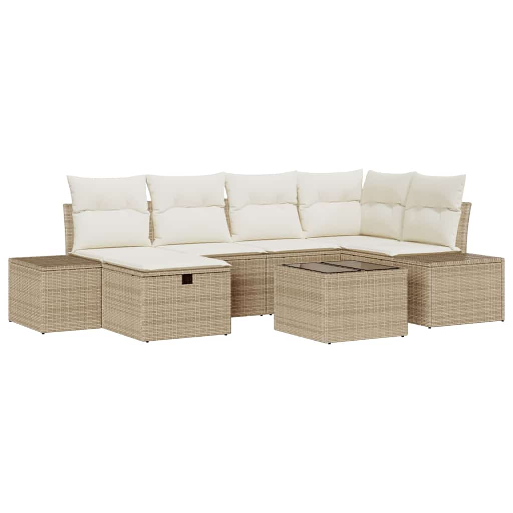 Sofa Sæt 7 stk. polyrattan