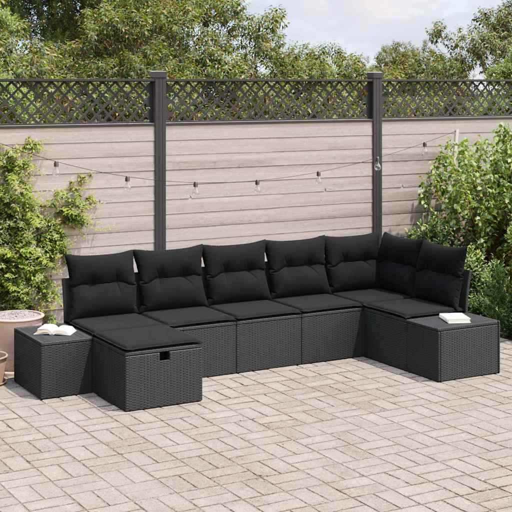 Sofa Sæt 7 stk. polyrattan