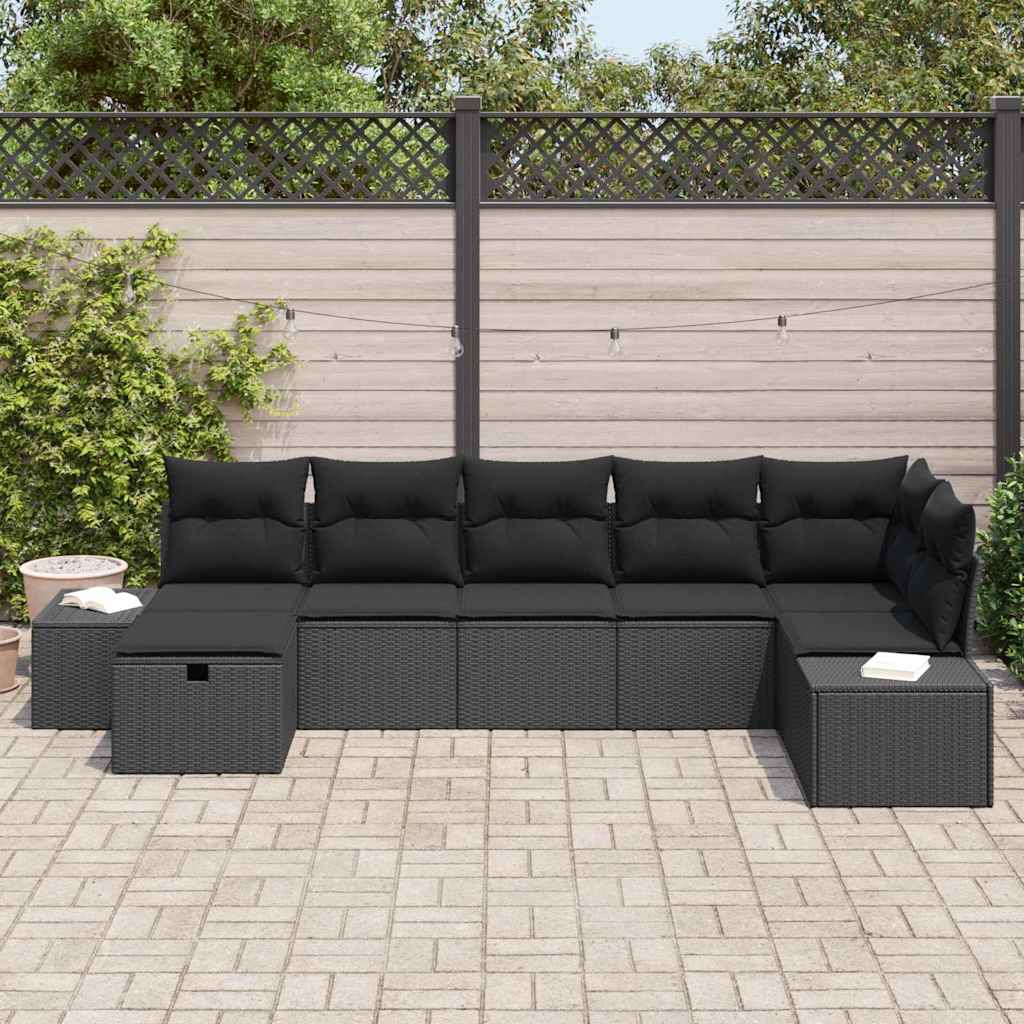 Sofa Sæt 7 stk. polyrattan
