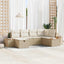 Havesofa Sæt Beige polyrattan