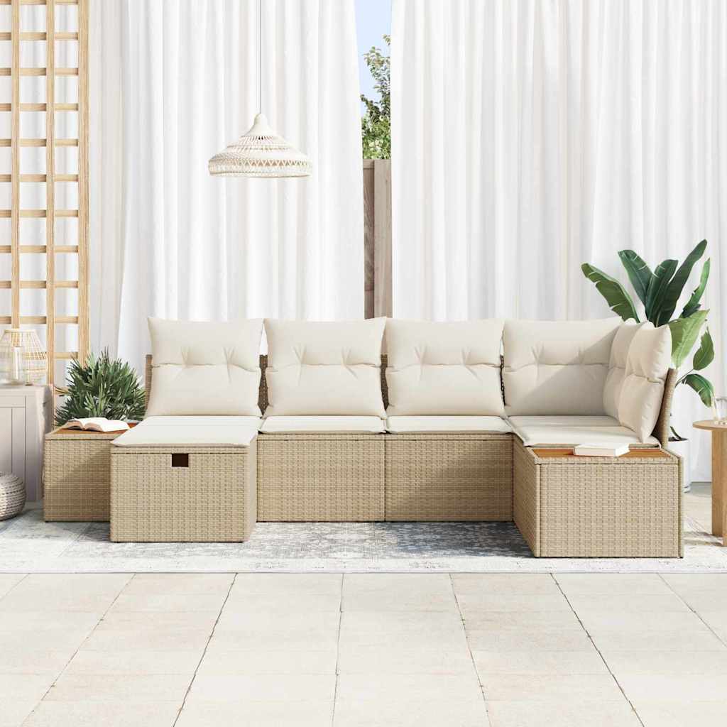 Havesofa Sæt Beige polyrattan